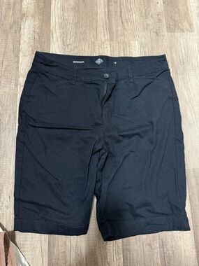 St. John's Bay Black Bermuda Chino Shorts